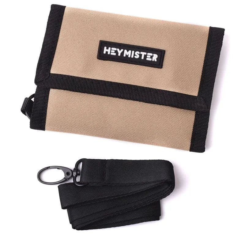 image-Men Women Tri-Fold Coin Purse Oxford Wallet For Shoulder Sling Wallets Fashion Slim Multifunctional Classic Portable Card Holder