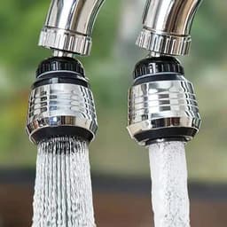 image-360 Degree Adjustment Faucet Extension Tube Water Saving Nozzle Filter Kitchen Water Tap Water Saving for Sink Faucet Bathroom