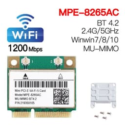image-Wifi 6 Dual Band 3000Mbps MPE-AX3000H Wireless Half Mini PCI-E Wifi Card Bluetooth 5.0 802.11ax/ac 2.4Ghz 5Ghz Adapter Laptop