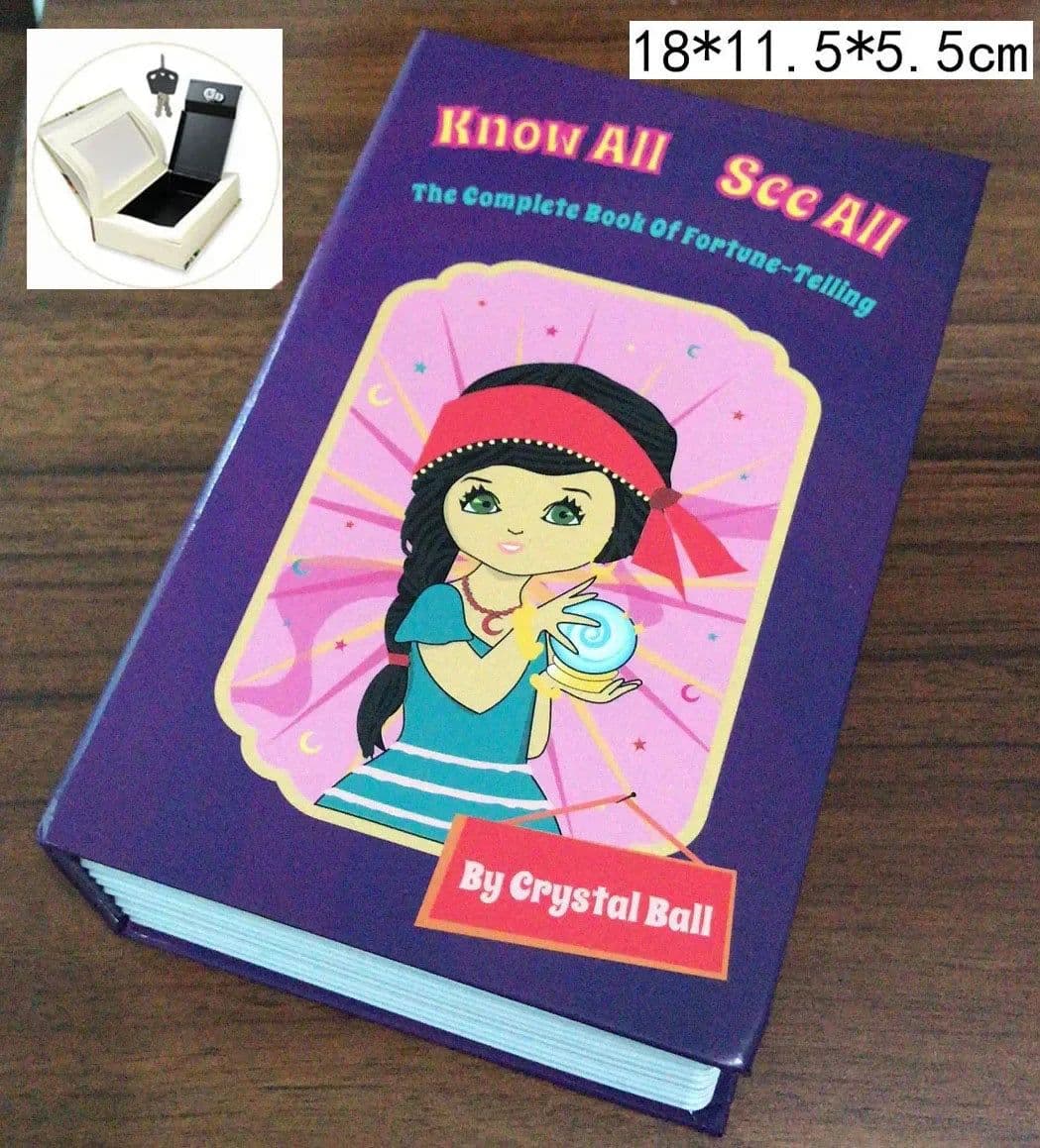 image-Home Book Safe Key Lock Type High Quality Secret Book Hidden Safe Safe Metal Steel Simulation Classic Books Money Box Coin Bank