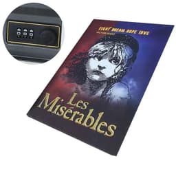 image-Home Book Safe Key Lock Type High Quality Secret Book Hidden Safe Safe Metal Steel Simulation Classic Books Money Box Coin Bank