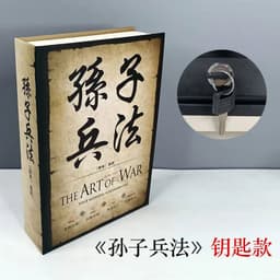 image-Home Book Safe Key Lock Type High Quality Secret Book Hidden Safe Safe Metal Steel Simulation Classic Books Money Box Coin Bank