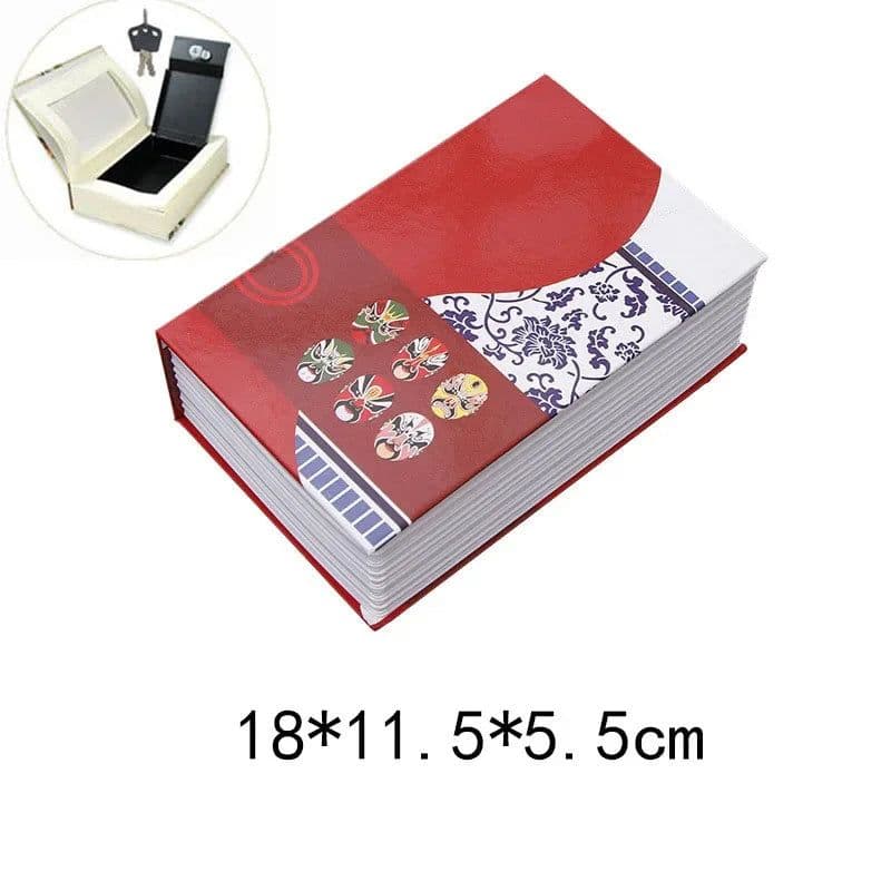 image-Home Book Safe Key Lock Type High Quality Secret Book Hidden Safe Safe Metal Steel Simulation Classic Books Money Box Coin Bank