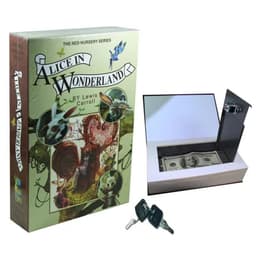 image-Home Book Safe Key Lock Type High Quality Secret Book Hidden Safe Safe Metal Steel Simulation Classic Books Money Box Coin Bank