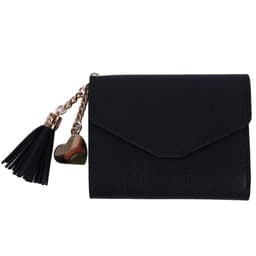 image-Short Tassel Wallet Women Purse Female Mini Wallets New 2024 Students Lovely Purse Fashion Girl Lady Small Wallet