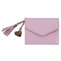 image-Short Tassel Wallet Women Purse Female Mini Wallets New 2024 Students Lovely Purse Fashion Girl Lady Small Wallet