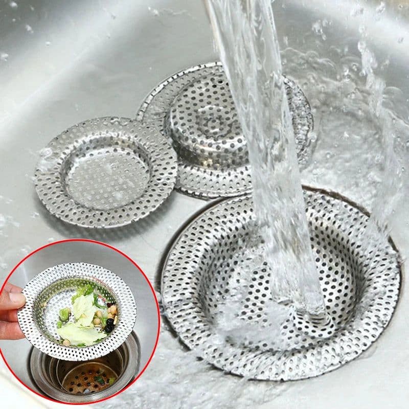 image-Creative 1pc Stainless Steel Water Sink Filter Sink Mesh Strainer Kitchen Bathroom Floor Drain Cover Shower Hair Catche Stopper