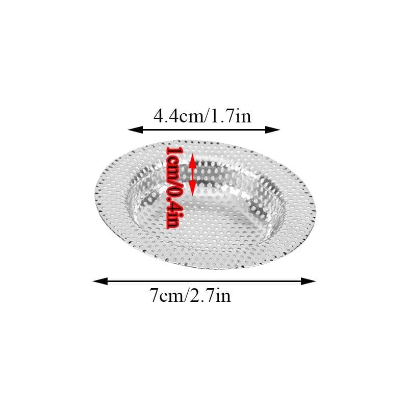 image-Creative 1pc Stainless Steel Water Sink Filter Sink Mesh Strainer Kitchen Bathroom Floor Drain Cover Shower Hair Catche Stopper