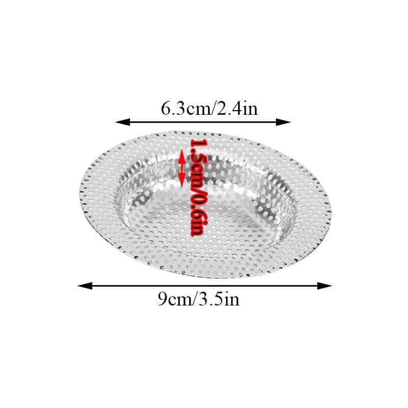 image-Creative 1pc Stainless Steel Water Sink Filter Sink Mesh Strainer Kitchen Bathroom Floor Drain Cover Shower Hair Catche Stopper