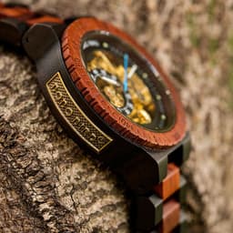 image-BOBO BIRD Wood Mechanical Watch Men Relogio Masculino Big Mens Watches Top Brand Luxury Timepieces erkek kol saati Dropshipping