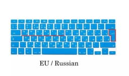image-EU US Russian Language Keyboard Skin for Macbook Air 13 Russian Keyboard Cover A1466 Waterproof Keyboard Film Protector