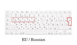 image-EU US Russian Language Keyboard Skin for Macbook Air 13 Russian Keyboard Cover A1466 Waterproof Keyboard Film Protector