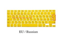 image-EU US Russian Language Keyboard Skin for Macbook Air 13 Russian Keyboard Cover A1466 Waterproof Keyboard Film Protector