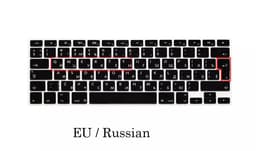 image-EU US Russian Language Keyboard Skin for Macbook Air 13 Russian Keyboard Cover A1466 Waterproof Keyboard Film Protector