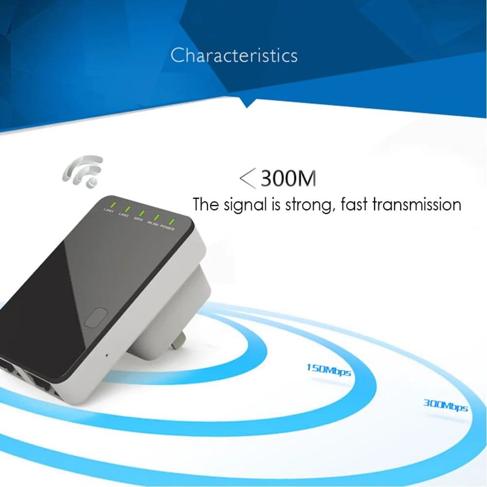 image-VONETS WR02 Mini 300Mbps WiFi Wireless Network Router Signal Amplifier Booster Wi Fi Repeater Range Extender Amplificador