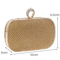 image-Evening Clutch Bags Diamond-Studded Evening Bag With Chain Shoulder Bag Women's Handbags Wallets Evening Bag For Wedding