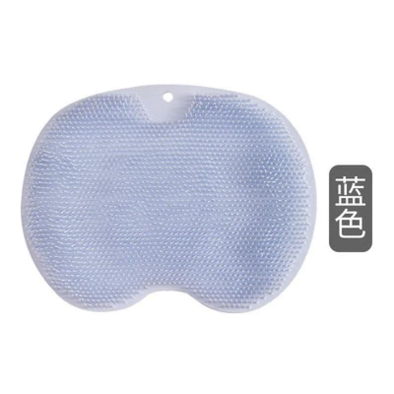 image-Dropshipme Shower Back Scrubber Body Scrub Exfoliating Silicone Reusable Sucker Wall Mat Bath Massage Tool Bathroom Accessories
