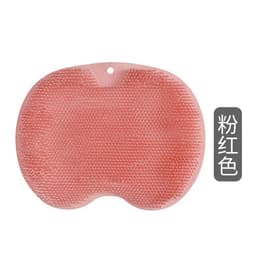 image-Dropshipme Shower Back Scrubber Body Scrub Exfoliating Silicone Reusable Sucker Wall Mat Bath Massage Tool Bathroom Accessories