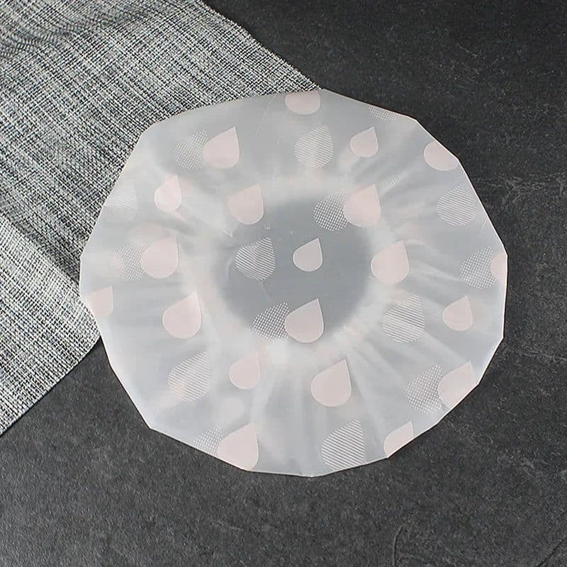 image-Hot Selling Waterproof Shower Cap Thickened Elastic Shower Cap Shower Cap Ladies Spa Bath Accessories Hair Salon Bathroom Produc
