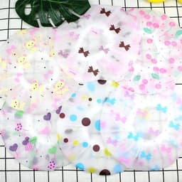 image-Hot Selling Waterproof Shower Cap Thickened Elastic Shower Cap Shower Cap Ladies Spa Bath Accessories Hair Salon Bathroom Produc