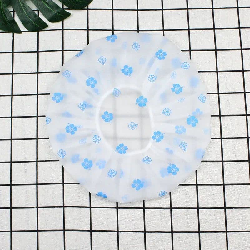 image-Hot Selling Waterproof Shower Cap Thickened Elastic Shower Cap Shower Cap Ladies Spa Bath Accessories Hair Salon Bathroom Produc