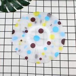 image-Hot Selling Waterproof Shower Cap Thickened Elastic Shower Cap Shower Cap Ladies Spa Bath Accessories Hair Salon Bathroom Produc