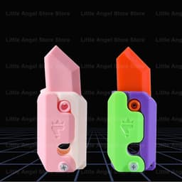 image-New Knife Fidget Toy 3D Printing Technology Stocking Stuffers Gift With Butterfly Claw Blade Carrot Fidget Toy Stress relief Toy