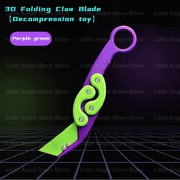 image-New Knife Fidget Toy 3D Printing Technology Stocking Stuffers Gift With Butterfly Claw Blade Carrot Fidget Toy Stress relief Toy