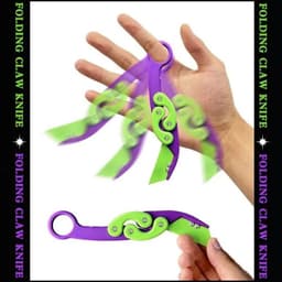 image-New Knife Fidget Toy 3D Printing Technology Stocking Stuffers Gift With Butterfly Claw Blade Carrot Fidget Toy Stress relief Toy