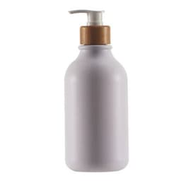 image-300/500ml Bathroom Soap Dispenser Bottle Shampoo Shower Gel Bottle Press Type Refillable Empty Glossy Bottle Waterproof Labels
