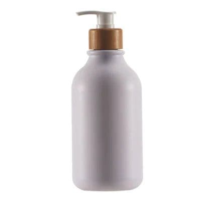 image-300/500ml Bathroom Soap Dispenser Bottle Shampoo Shower Gel Bottle Press Type Refillable Empty Glossy Bottle Waterproof Labels