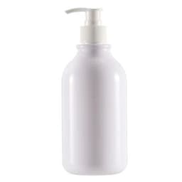 image-300/500ml Bathroom Soap Dispenser Bottle Shampoo Shower Gel Bottle Press Type Refillable Empty Glossy Bottle Waterproof Labels