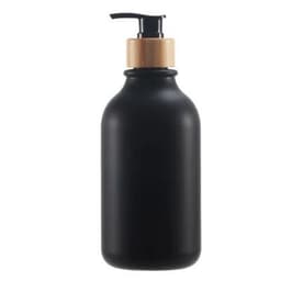image-300/500ml Bathroom Soap Dispenser Bottle Shampoo Shower Gel Bottle Press Type Refillable Empty Glossy Bottle Waterproof Labels