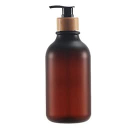 image-300/500ml Bathroom Soap Dispenser Bottle Shampoo Shower Gel Bottle Press Type Refillable Empty Glossy Bottle Waterproof Labels