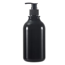 image-300/500ml Bathroom Soap Dispenser Bottle Shampoo Shower Gel Bottle Press Type Refillable Empty Glossy Bottle Waterproof Labels