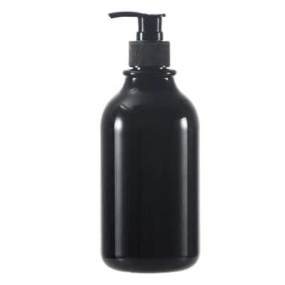 image-300/500ml Bathroom Soap Dispenser Bottle Shampoo Shower Gel Bottle Press Type Refillable Empty Glossy Bottle Waterproof Labels