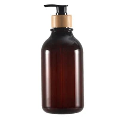 image-300/500ml Bathroom Soap Dispenser Bottle Shampoo Shower Gel Bottle Press Type Refillable Empty Glossy Bottle Waterproof Labels