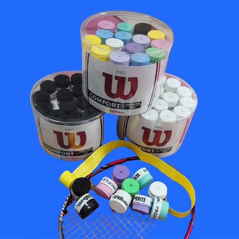 image-15Pieces Original Wilson Overgrip Tennis Racket Anti Slip Grips Padel Accessory Shock Tennis Badminton Squash Training Sweatband
