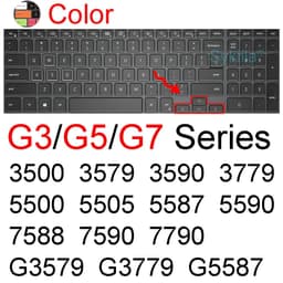 image-Keyboard Cover for Dell G15 G16 Gaming G3 G5 G7 Pro SE 15 16 17 Silicone Protector Skin Case 7620 5510 5511 5515 5520 5521 5525