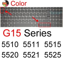 image-Keyboard Cover for Dell G15 G16 Gaming G3 G5 G7 Pro SE 15 16 17 Silicone Protector Skin Case 7620 5510 5511 5515 5520 5521 5525
