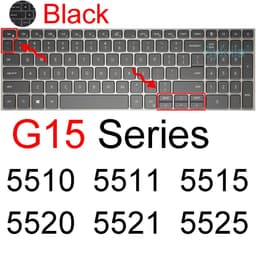 image-Keyboard Cover for Dell G15 G16 Gaming G3 G5 G7 Pro SE 15 16 17 Silicone Protector Skin Case 7620 5510 5511 5515 5520 5521 5525