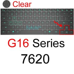 image-Keyboard Cover for Dell G15 G16 Gaming G3 G5 G7 Pro SE 15 16 17 Silicone Protector Skin Case 7620 5510 5511 5515 5520 5521 5525