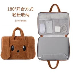 image-Cartoon Laptop Bag Female Briefcase For Macbook Pro13.3 M1 M2 Case 13 14 15 16Inch Dell Lenovo Huawei Notebook Computer Handbag