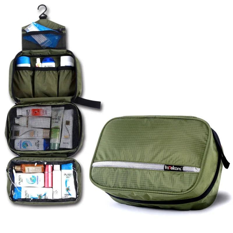 image-Men Large Waterproof Makeup Bag Male Female Travel Beauty Cosmetic Organizer Case Big Necessaries Make Up Women Toiletry Pouch