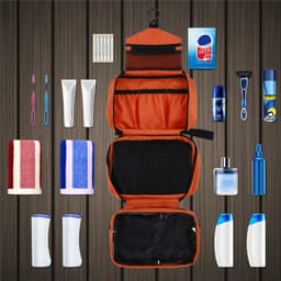 image-Men Large Waterproof Makeup Bag Male Female Travel Beauty Cosmetic Organizer Case Big Necessaries Make Up Women Toiletry Pouch
