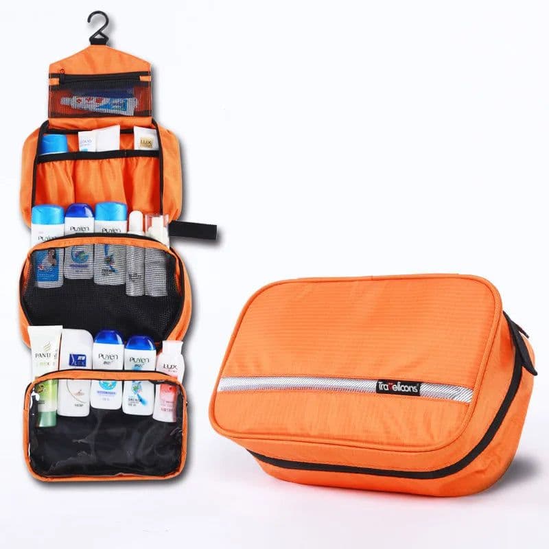 image-Men Large Waterproof Makeup Bag Male Female Travel Beauty Cosmetic Organizer Case Big Necessaries Make Up Women Toiletry Pouch