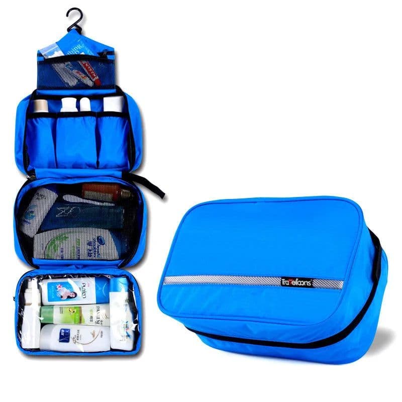 image-Men Large Waterproof Makeup Bag Male Female Travel Beauty Cosmetic Organizer Case Big Necessaries Make Up Women Toiletry Pouch