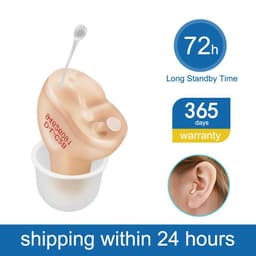 image-Hearing Aid Digital Hearing Aids Invisible For The Elder Seniors With A10 Battery In The Ear Sound Amplifier Audífonos First Aid