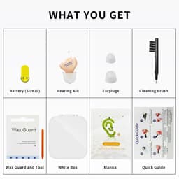 image-Hearing Aid Digital Hearing Aids Invisible For The Elder Seniors With A10 Battery In The Ear Sound Amplifier Audífonos First Aid