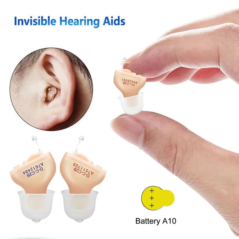 image-Hearing Aid Digital Hearing Aids Invisible For The Elder Seniors With A10 Battery In The Ear Sound Amplifier Audífonos First Aid
